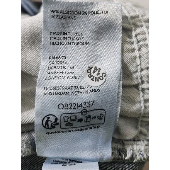 Pilcro Designed By Phila Womens 27' Blue Denim Wide-Leg High Rise Raw Hem Jeans - Picture 11 of 11